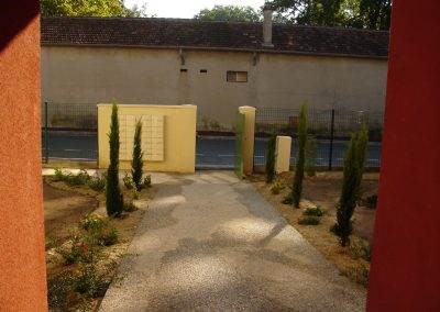 Aménagement jardin paysagiste cheminement végétal