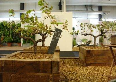 Carrés potagers en traverses de chêne