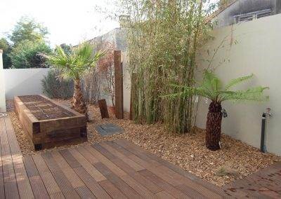 Aménagement paysager jardin exotique en ville