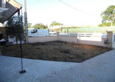 Jardin à nu avant notre intervention