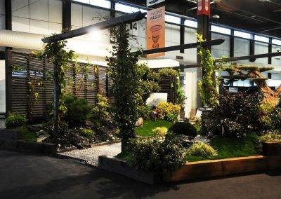 Entrée de l'allée zen du stand