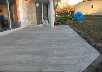 Lames béton imitation bois