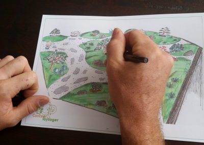 Dessin des plans du stand