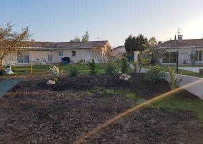 Les végétaux sont plantés...