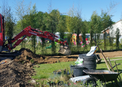 Les bambous sont plantés!