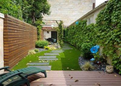Vue d'ensemble du jardin