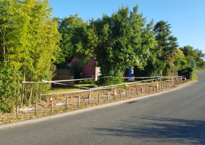 Délimitation de la clôture
