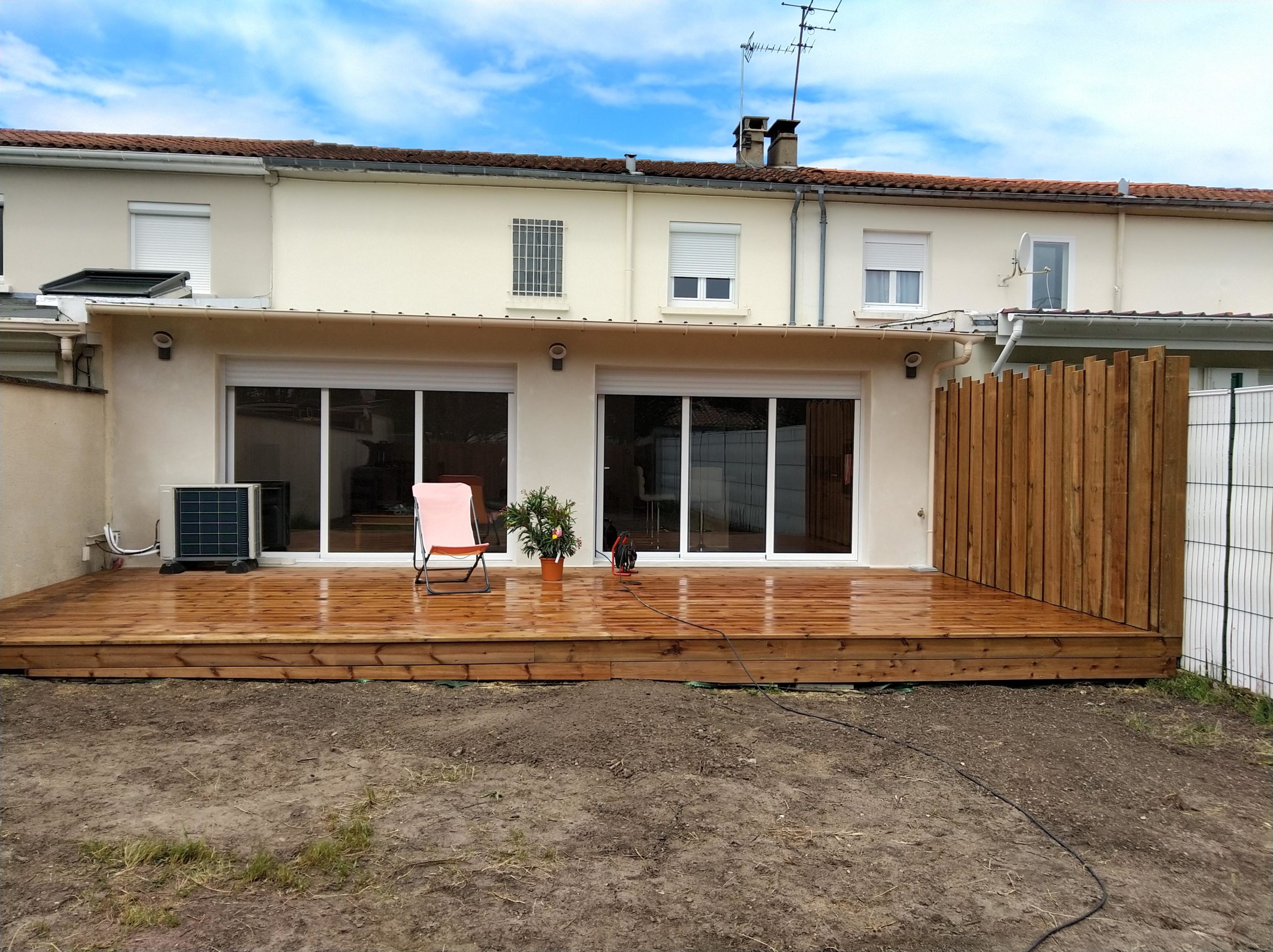 La terrasse est finie! La terrasse est finie!