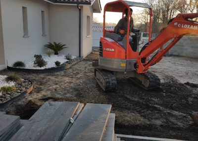 Terrassement du terrain