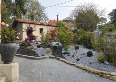 Jardin japonisant Arcachon , ambiance zen