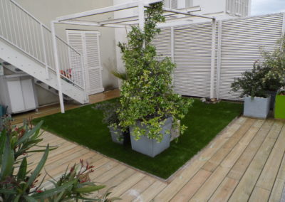 Installation des végétaux en pots et bacs