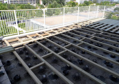 Détails de la structure de pose