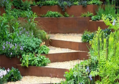 Bordures en acier Corten