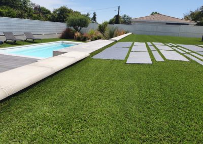 Vue du jardin une année après ls travaux