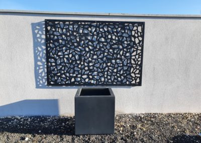 Détail du panneau laser