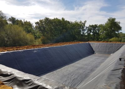 Bassin couvert de bâche Epdm