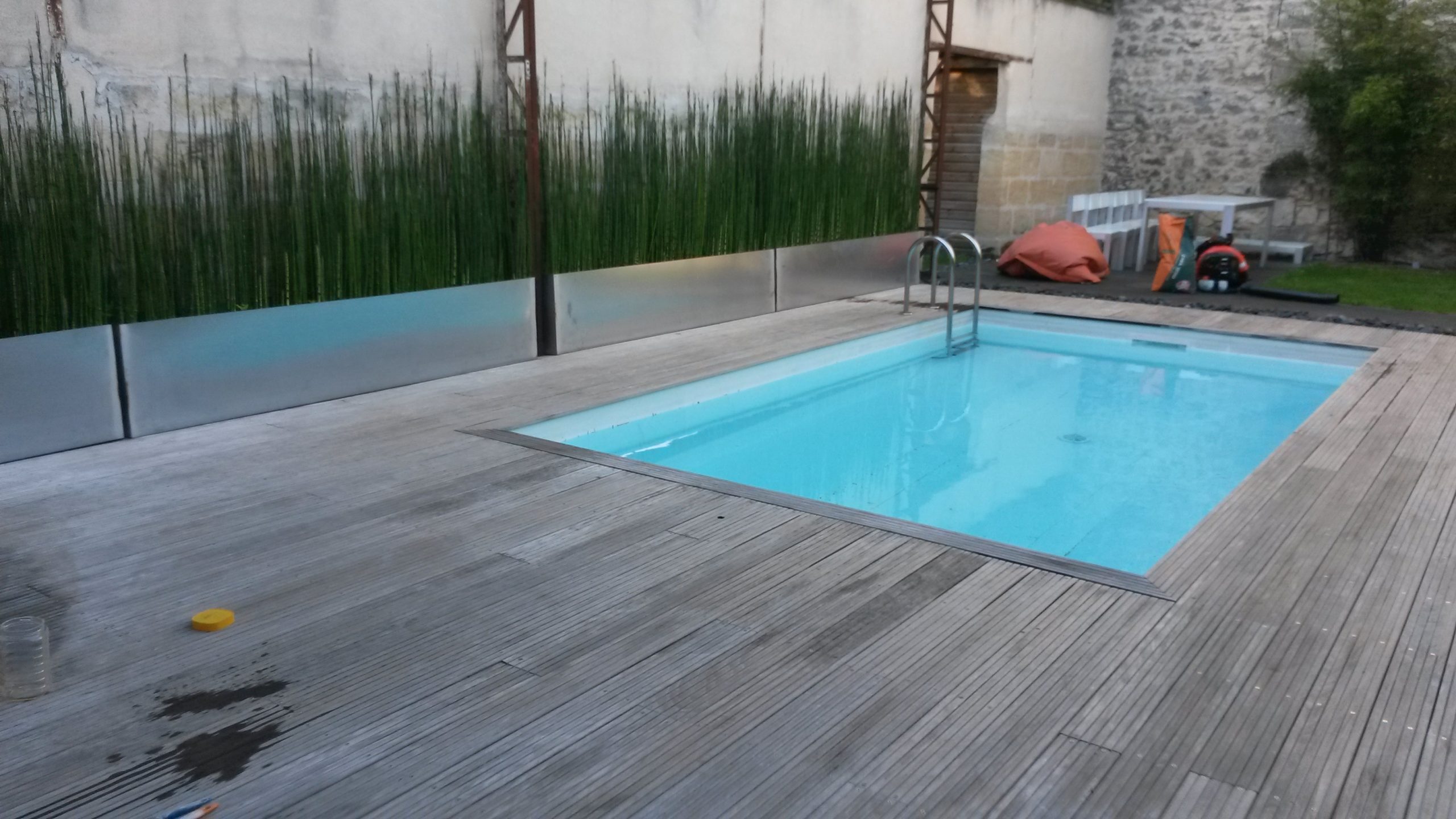 Terrasse en ipé avant rénovation