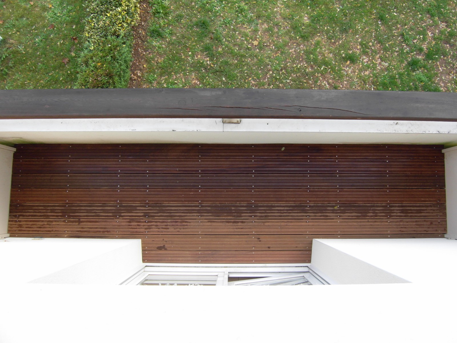 Balcon en ipé rainuré