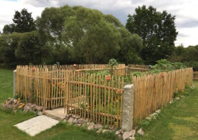 Clôture ganivelle pour potager