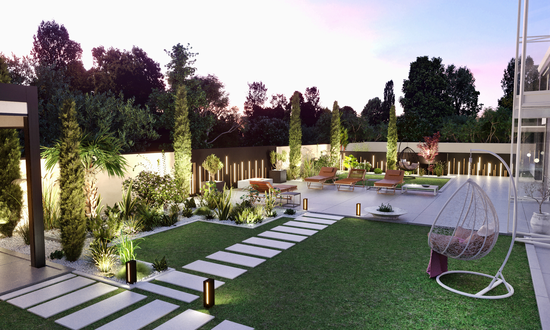 Jardin moderne