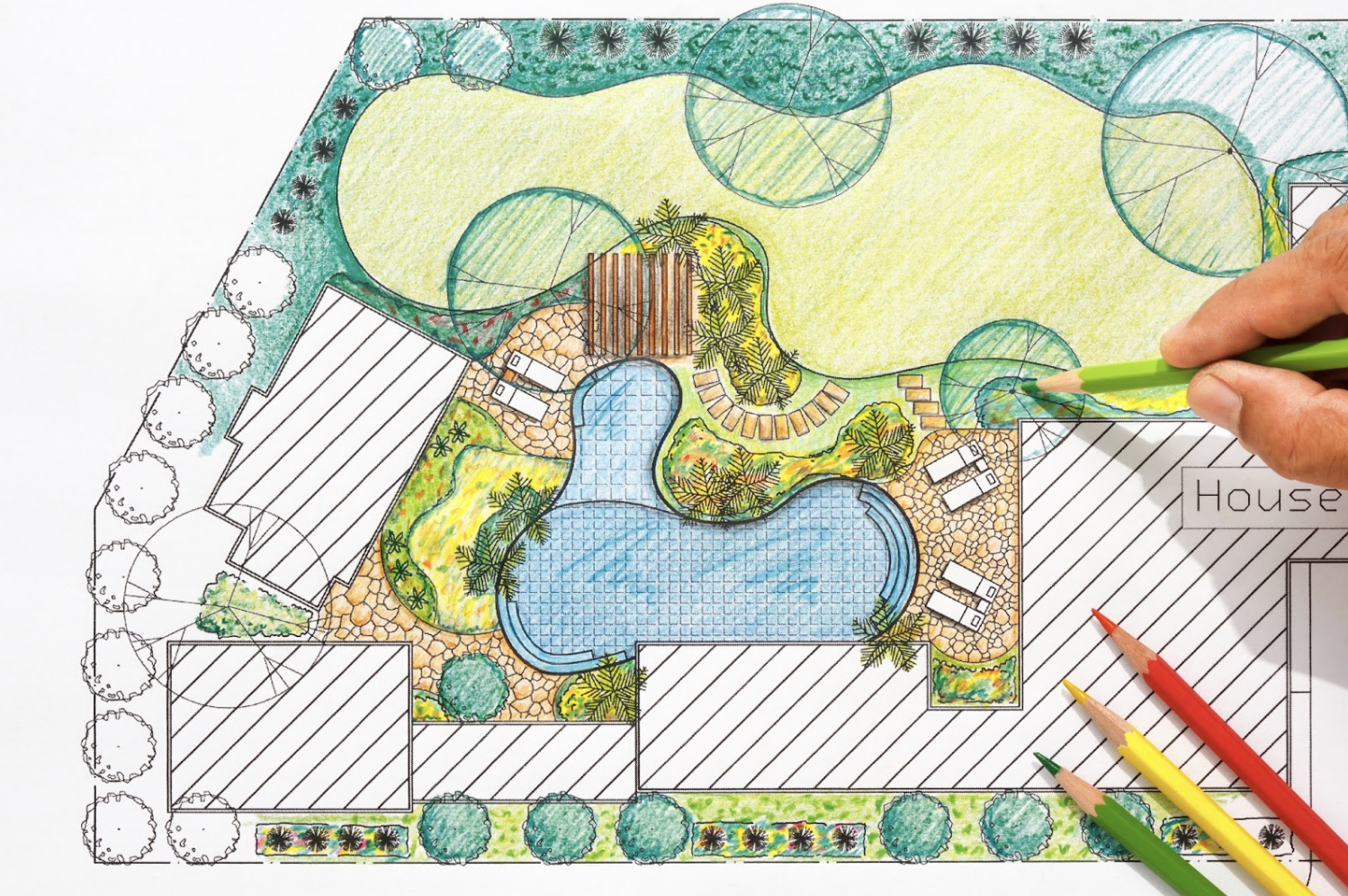 plan aménagement jardin